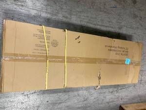 lot 102 image: Heavy Duty 72 in. Adjustable Height Workbench in Black by Husky Customer Return See Pictures