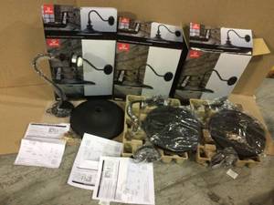 Aedan 1-Light Black Swivel Wall Sconce Light by Globe Electric (customer return) (see pictures)&nbsp