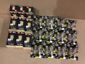 40-Watt Equivalent (2700K) A15 Dimmable Filament Clear Glass LED Ceiling Fan Light Bulb, Soft White (12-Pack) (customer return) (see pictures)&nbsp