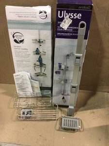 Ulysse Adjustable Hanging Shower Caddy in Aluminum and Stainless Steel (customer return) (see pictures)&nbsp