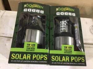 30-LED IndoorOutdoor Rechargeable Solar Lantern by Go Green Power (customer return) (see pictures)&nbsp