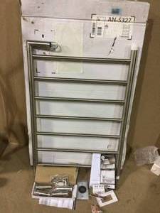 Comfort 7-Bar Hardwired Electric Towel Warmer in Brushed Stainless Steel with Wall Countdown Timer (customer return) (see pictures)&nbsp