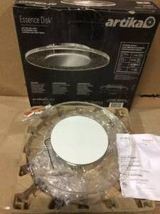Essence Disk 13 in. 1-Light Chrome Integrated LED Flush Mount by Artika (customer return) (see pictures)&nbsp