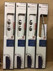 Rustproof 72 in. Adjustable Permanent Mount Curved Shower Rod in Chrome by Glacier Bay (customer return) (see pictures)&nbsp