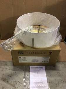 Manhattan 4-Light Polished Nickel Chandelier with White Drum Shade (customer return) (see pictures)&nbsp