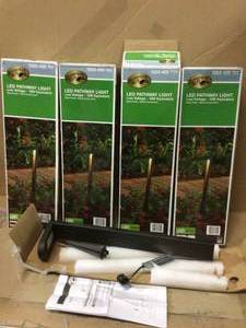 9-Watt Millennium Black Outdoor Integrated LED Landscape Path Light by Hampton Bay (customer return) (see pictures)&nbsp