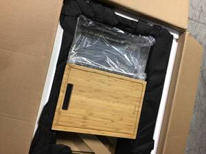 All-in-One Drop-In Stainless Steel 32 in. 4-Hole Single Bowl Kitchen Workstation Sink with Faucet and Accessories by Glacier Bay Customer Returns See Pictures