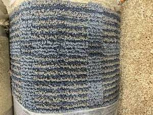 lot 435 image: 12 x 12 Roll (144 Sq Ft) Fabrica Blue Wave Carpet