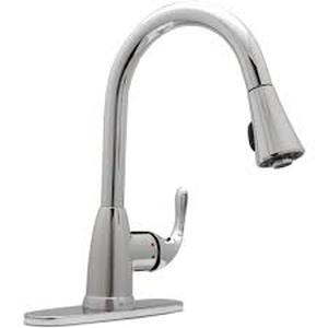 Market Single-Handle Pull-Down Sprayer Kitchen Faucet in Chrome by Glacier Bay