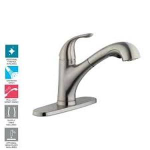 GLACIER BAY Market Single-Handle Pull-Out Kitchen Faucet - 1001 813 690