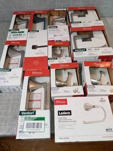Mixed lot of of towel rings & rope hooks by Pfister