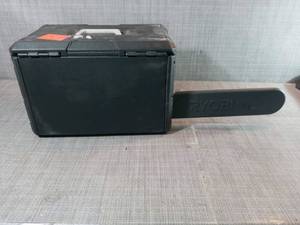 16 in. 37cc 2-Cycle Gas Chainsaw with Heavy-Duty Case by RYOBI- used