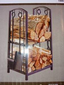 Log rack with tools - set of 2