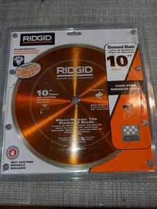 10 in. Glass Tile Blade by RIDGID- not used