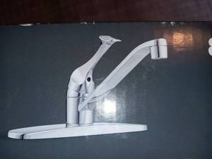 Single-Handle Standard Kitchen Faucet in Chrome by Glacier Bay