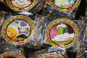 lot 38 image: 2000-01 Dragonball-Z Factory Sealed Medallion Lot  9 Medallions
