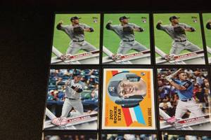 lot 55 image: Aaron Judge Rookie card Lot  12 Cards - 9 Rookies