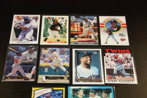 lot 56 image: Kirby Puckett Baseball Card Lot  10 Cards