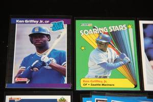 lot 61 image: Ken Griffey Jr Baseball Card Lot  27 Cards