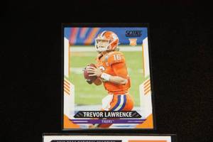 lot 69 image: 2021 Score Trevor Lawrence Rookie Card Lot  2 Cards