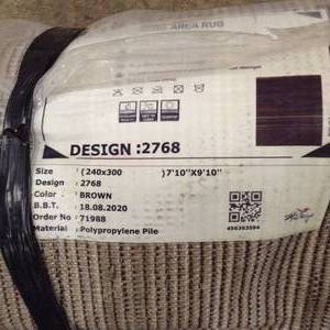 Contemporary Solid Brown 8 ft. x 10 ft. Shag Area Rug by Ottomanson- see pictures&nbsp