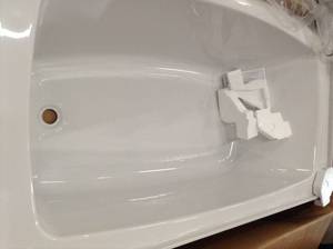 Ovation 30 in. x 60 in. x 75 in. Standard Fit Bathtub Kit with Right-Hand Drain in Arctic by American Standard- see pictures&nbsp