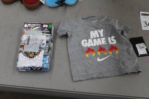 lot 369 image: Boys Boxer Briefs 5-pack Size 4, Boys Shirt Size 12