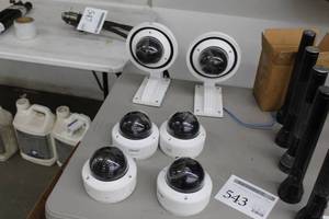 lot 543 image: Lot of (6) Advidia IR Network Security Cameras A-44-IR-V2