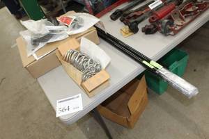 lot 564 image: Lot of (9) Snowplow Parts (new)  - Poles, Springs, Snowcatcher Kits