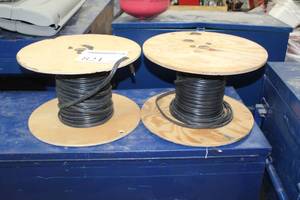 lot 821 image: Lot of (2) Partial Spools of Wire