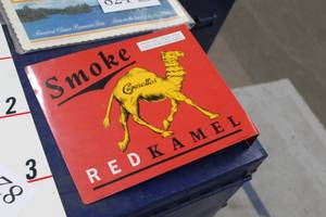 lot 825 image: Kamel Metal Sign 13-12Wx11-12H