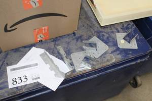 lot 833 image: Lot of Hardware  - Joist Hangers, Rafter Ties