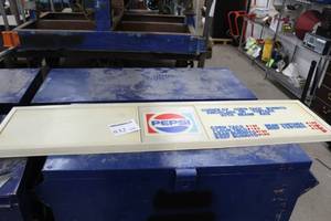 lot 832 image: Pepsi Plastic Menu Board 70-12Lx1-12THx18D  with Plastic Letters and Numbers