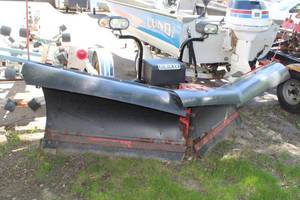 lot 301 image: Hiniker V Snowplow  with Mount, Hydraulics and Light Bar