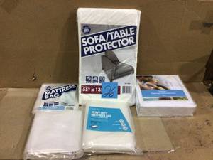 lot 26 image: 55 in. W x 135 in. L Sofa or Table Protector by Pratt Retail Specialties (customer return) (see pictures) 