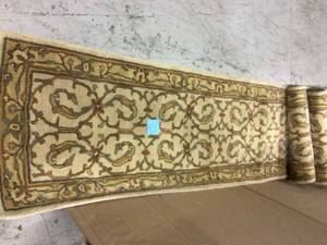 lot 32 image: Heritage BeigeGold 2 ft. x 20 ft. Runner Rug by Safavieh (customer return) (see pictures) 