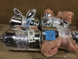 lot 34 image: 4 in. Dia x 5 ft. L R-6 Ductwork Insulation Sleeve by Master Flow (customer return) (see pictures) 