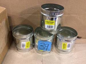 lot 39 image: 5 in. Flexible Duct and Sheet Metal Connector Splice Collar by Master Flow (customer return) (see pictures) 