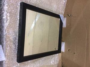 lot 54 image: Small Rectangle Black Classic Mirror (14.5 in. H x 12 in. W) by Stupell Industries (customer return) (see pictures) 