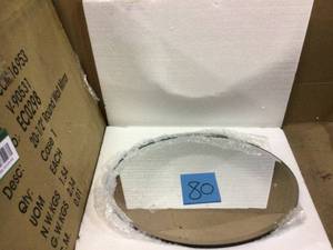 lot 80 image: Small Oval Mirror (16 in. H x 12 in. W) by 3R Studios (customer return) (see pictures) 