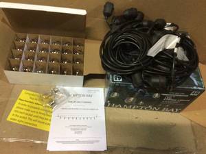 24-Light IndoorOutdoor 48 ft. String Light with S14 Single Filament LED Bulbs by Hampton Bay (customer return) (see pictures)&nbsp