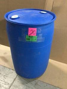 55 Gal. Blue Industrial Plastic Drum (customer return) (see pictures)&nbsp