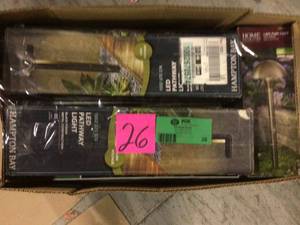 9-Watt Millennium Black Outdoor Integrated LED Landscape Path Light by Hampton Bay (customer return) (see pictures)&nbsp