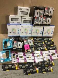 MIX LOT OF BULB AND ACCS. (customer return) (see pictures)&nbsp