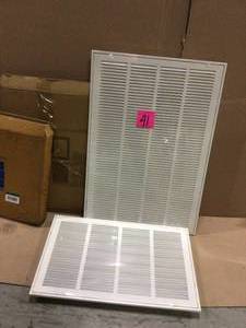 20 in. Wide x 30 in. High Return Air Filter Grille of Steel in White by Venti Air (customer return) (see pictures)&nbsp
