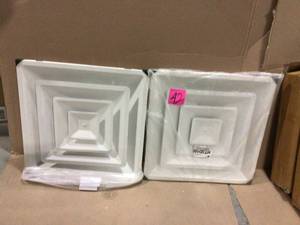 24 in. x 24 in. T-Bar Drop ceiling Lay in Supply diffuser with round 6 in. collarneck by Venti Air (customer return) (see pictures)&nbsp
