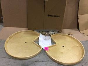 2-Shelf 28 in.  Pie-Cut Lazy Susan by Rev-A-Shelf (customer return) (see pictures)&nbsp
