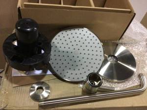 Single-Handle 1-Spray Shower Faucet with Valve in Brushed Nickel (Valve Included) by LUXIER (customer return) (see pictures)&nbsp