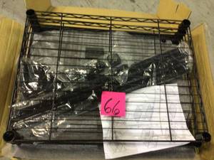 Steel Wire 3-Tier Rolling Utility Cart, Storage, Black (customer return) (see pictures)&nbsp