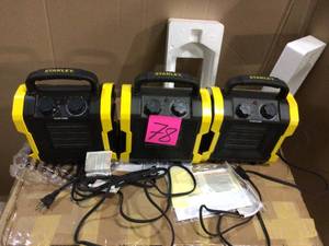 5,100 BTU Electric Fan Heavy-Duty Space Heater with Thermostat by Stanley (customer return) (see pictures)&nbsp